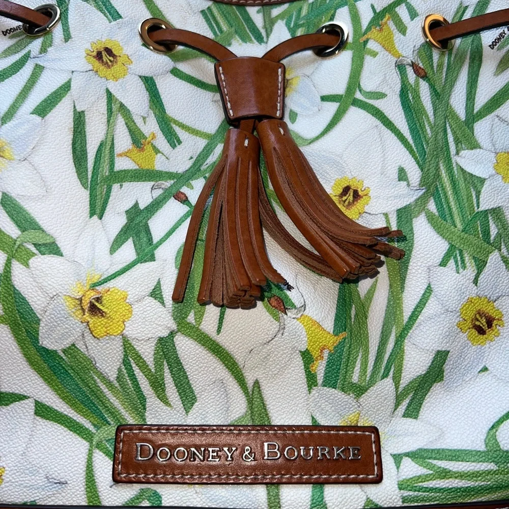 Dooney & Bourke Floral Green and Brown purse - Picture 3 of 7